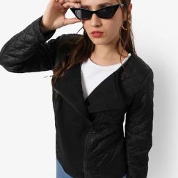 Campus Sutra Black Regular Fit Jacket-picture-25