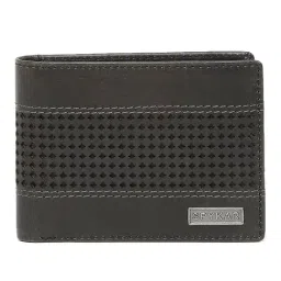 Spykar Grey Perforated Leather Bi-Fold Wallet for Men-26