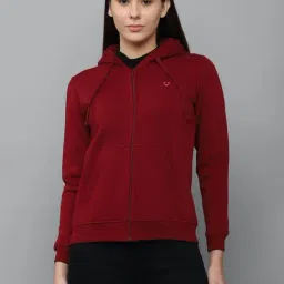 Allen Solly Maroon Regular Fit Hoodie-image-38
