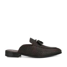 El Paso Men's Brown Mule Shoes-image-53