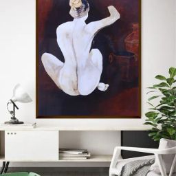 The Art House Abstract Multicolor Canvas Painting-image-89