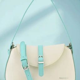 Fastrack White & Blue Solid Medium Shoulder Handbag-image-75