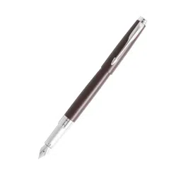 Parker ASTER Matte Brown Chrome Plated CT Fountain Pen (Brown), 8901198202172-image-4