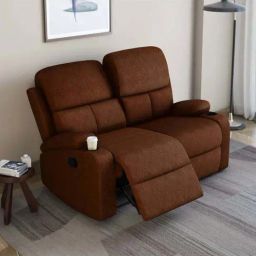 Nilkamal Matt 2 Seater Recliner Sofa with Cup Holder (Cocoa)-14
