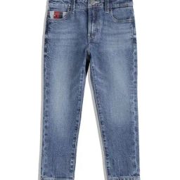 Tommy Hilfiger Kids Denim Blue Washed Straight Fit Jeans-image-28