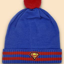 Kids Ville Boys Superman Printed Acrylic Beanies Cap-10