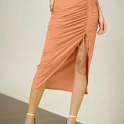 OOMPH! FACTOR Tiered Midi Skirt-image-55