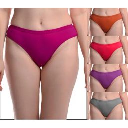 AROUSY Pink & Orange Cotton Panties - Pack Of 5-image-81