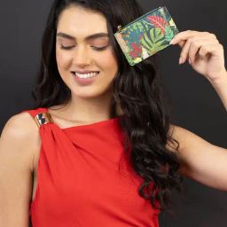 Accessorize London Multicolor Floral Card Holder-image-33