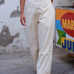 Okhai Off White Regular Fit Pants-26