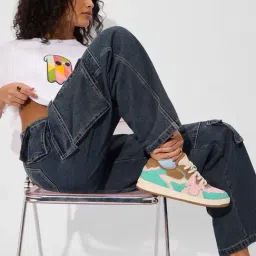 The Souled Store Deep Blue Loose Fit Cotton Jeans-image-12