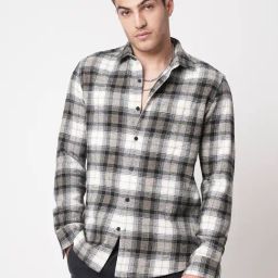 VASTRADO Core Fashion Multi Regular Fit Checks Shirt-5