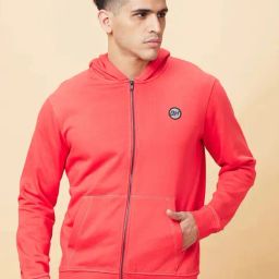 Being Human Red Regular Fit Hooded Jacket-27