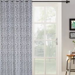 Hosta Homes Grey Polyester Door Blackout Curtain-image-72