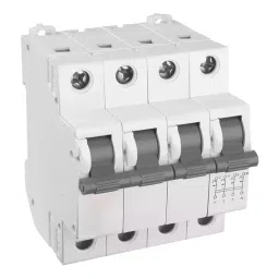 Cona Nssure Isolator MCB 63A Four Pole 10 kA Breaking Capacity, 24463-10