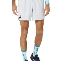 Asics White Slim Fit Sports Shorts-picture-13
