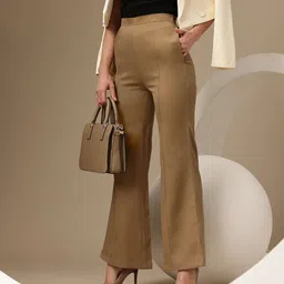 Chemistry Women High-Rise Relaxed Fit Bootcut Trousers-picture-14