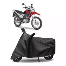 Auto Pearl Polyester Two Wheeler Cover for Honda NXR 160 (Grey)-picture-18