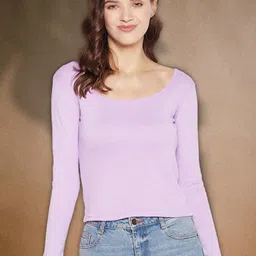 Moda Rapido Ribbed Layered Crop Top-picture-30