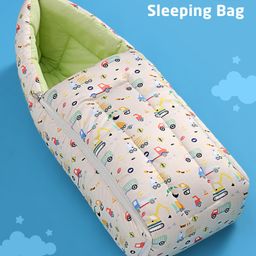 Zoe 3 in 1 Baby Carry Nest Cum Sleeping Bag Construction Theme - Lime Green-image-65