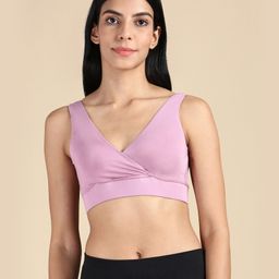 &Circus Modal Solid Maternity Bra With Nursing Access - Pink-image-55