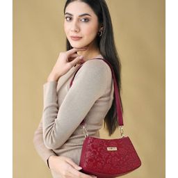 Fargo PU Women's Sling Bag - Maroon-image-20