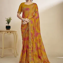 Panzora Geometric Printed Saree-image-33