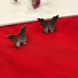 Niska Silver-Plated Butterfly Shaped Studs-picture-12
