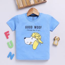 Toonyport Boys Typography Printed Applique T-shirt-picture-43