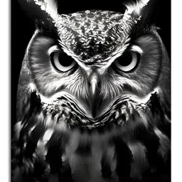 Craftnest creations Black Single Piece Canvas Birds and Animals Wall Paintings-picture-25
