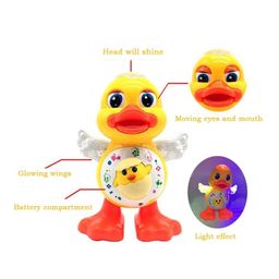 New Pinch Dancing Duck with Music Flashing Lights and Real Dancing Action- Yellow image 3