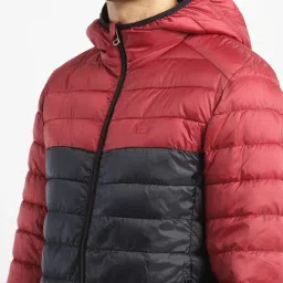Levi's Red Regular Fit Colour Block Hooded Jacket image 4