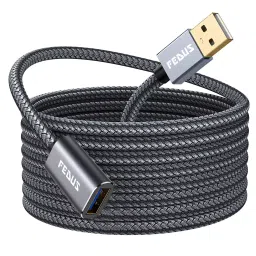 Fedus 3 m Nylon Braided USB Extension Cable (Grey)-22