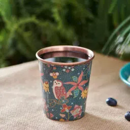 Chumbak Peranaken Tales Batik Printed Green Tumbler (400 ML)-image-44