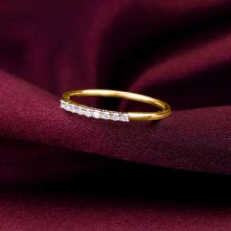 GIVA 14K Yellow Gold Sparkling Diamond Ring,Fixed Size,Indian - 12, US - 6 for Women-image-23