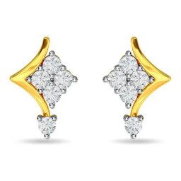 Kisna Diamond & Gold Jewellery 14k (585) Gold Marvey Earring-image-50