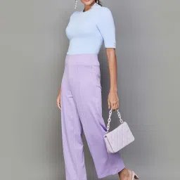 Code by Lifestyle Blue Self Pattern Top image 4