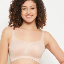 Clovia Beige Minimizer Bra-image-18