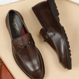 Teakwood Leathers Men's Brown Casual Loafers-image-4