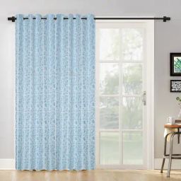 Hosta Homes Blue Polyester Door Blackout Curtain-image-56