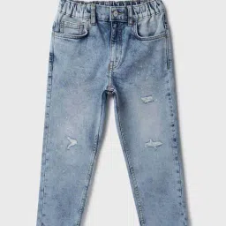 United Colors of Benetton Boys Blue Solid Jeans-picture-17