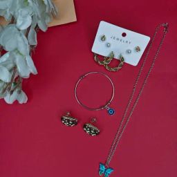 NVR Valentine Special Women's Artificial Stones Jewellery Combo Set-picture-43