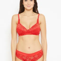 N-Gal Orange Lace Bra & Panty Set-image-34