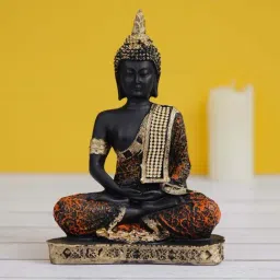eCraftIndia Purple Meditating Buddha Decorative Showpiece-image-24