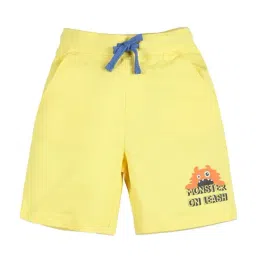 Plum Tree Kids Yellow Solid Shorts-image-64