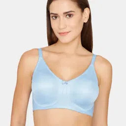 Zivame Blue Non Wired Non Padded Full Coverage Bra-image-101