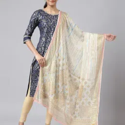 Aurelia Cream Printed Dupatta-93