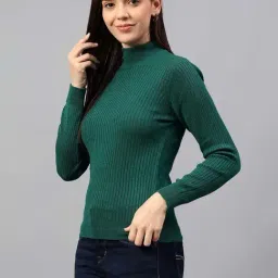 Cantabil Green Regular Fit Sweater-image-49