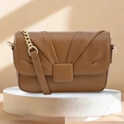 Fastrack Tan Solid Small Sling Handbag-18