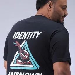 HARDSODA Men Plus Size Graphic Printed Round Neck Cotton T-shirt-image-80